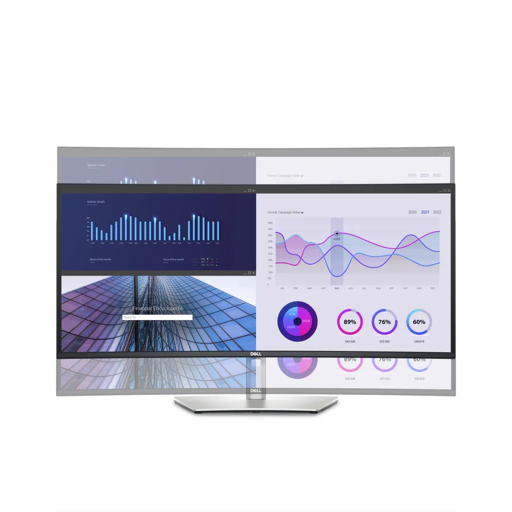 Dell UltraSharp U3423WE 34" 3440 x 1440p WQHD 60Hz 21:9 5ms LED IPS Curved USB-C Hub Monitor