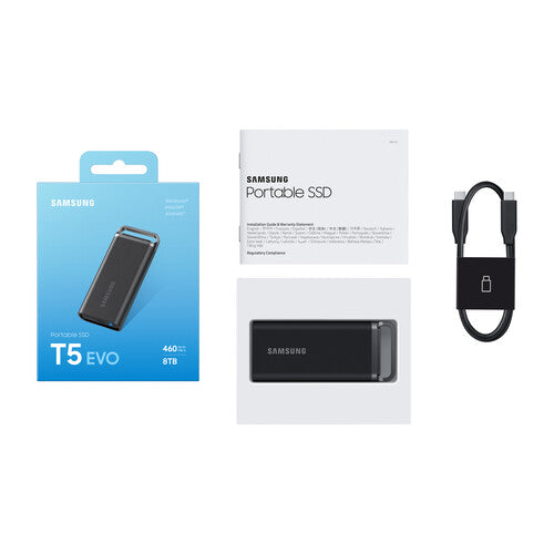 Samsung T5 EVO Portable SSD Drive 8TB - Black