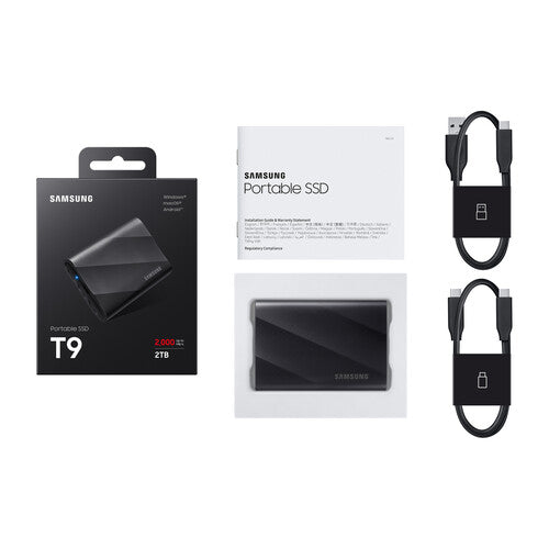 Samsung T9 Portable 2TB External SSD - Black