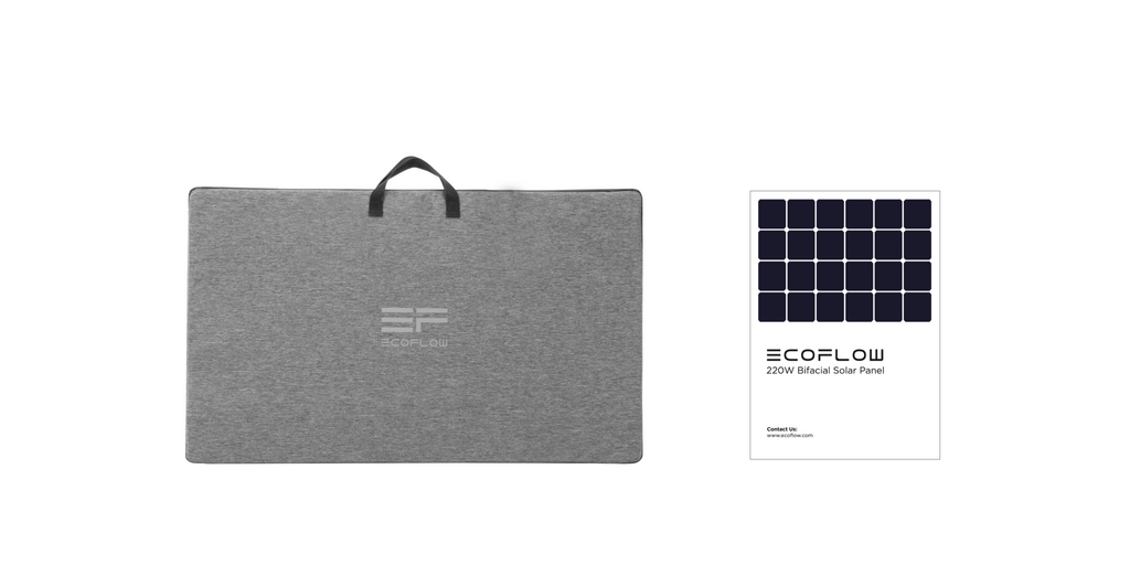 EcoFlow 220W Bifacial Portable Solar Panel