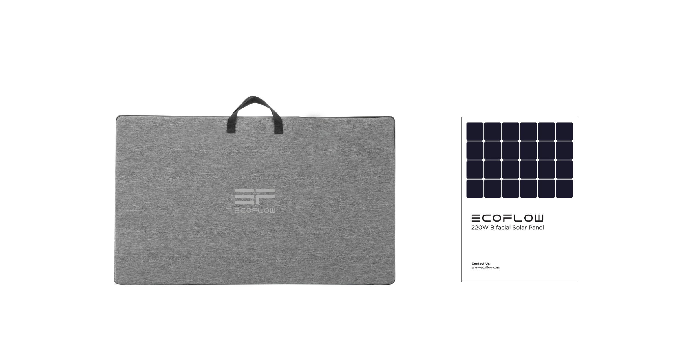 EcoFlow 220W Bifacial Portable Solar Panel
