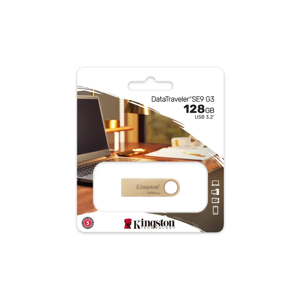 Kingston 3.2 Gen 3 DataTraveler SE9 128GB 220MB/S Metal USB