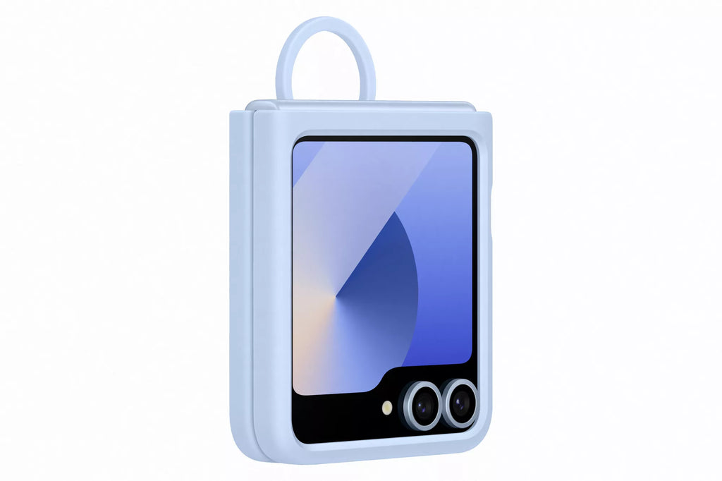 Samsung Silicone Case with Ring for Galaxy Z Flip6 - Blue