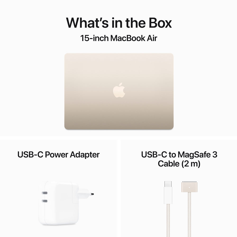 Apple MacBook Air 15-inch (M3 Chip) 8 Core CPU & 10 Core GPU