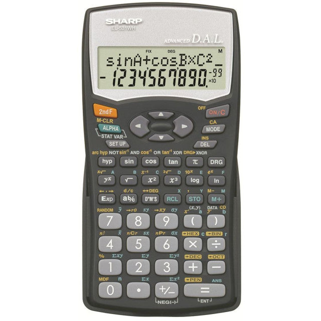 Sharp EL531 WH-BBK - Scientific Calculator 272 Functions