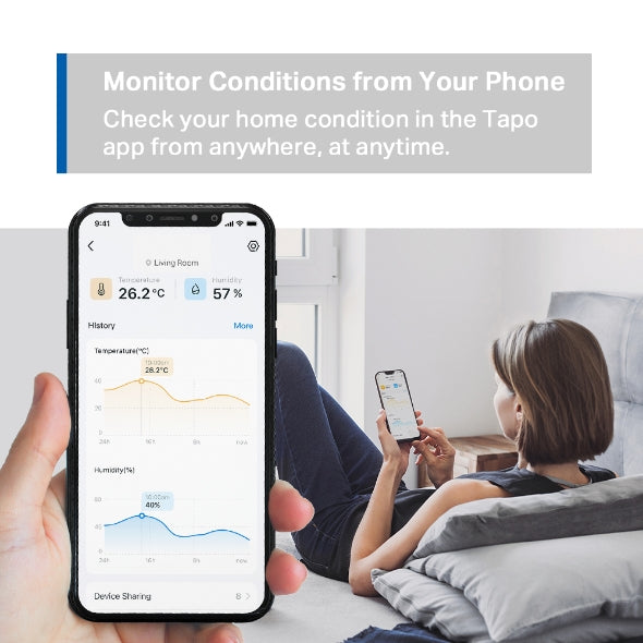 TP-Link Tapo T315 Smart 868MHz Temperature & Humidity Monitor