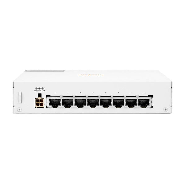 HPE Aruba Instant On 1430 8-port Class4 Unmanaged L2 Gigabit Ethernet PoE Switch - White