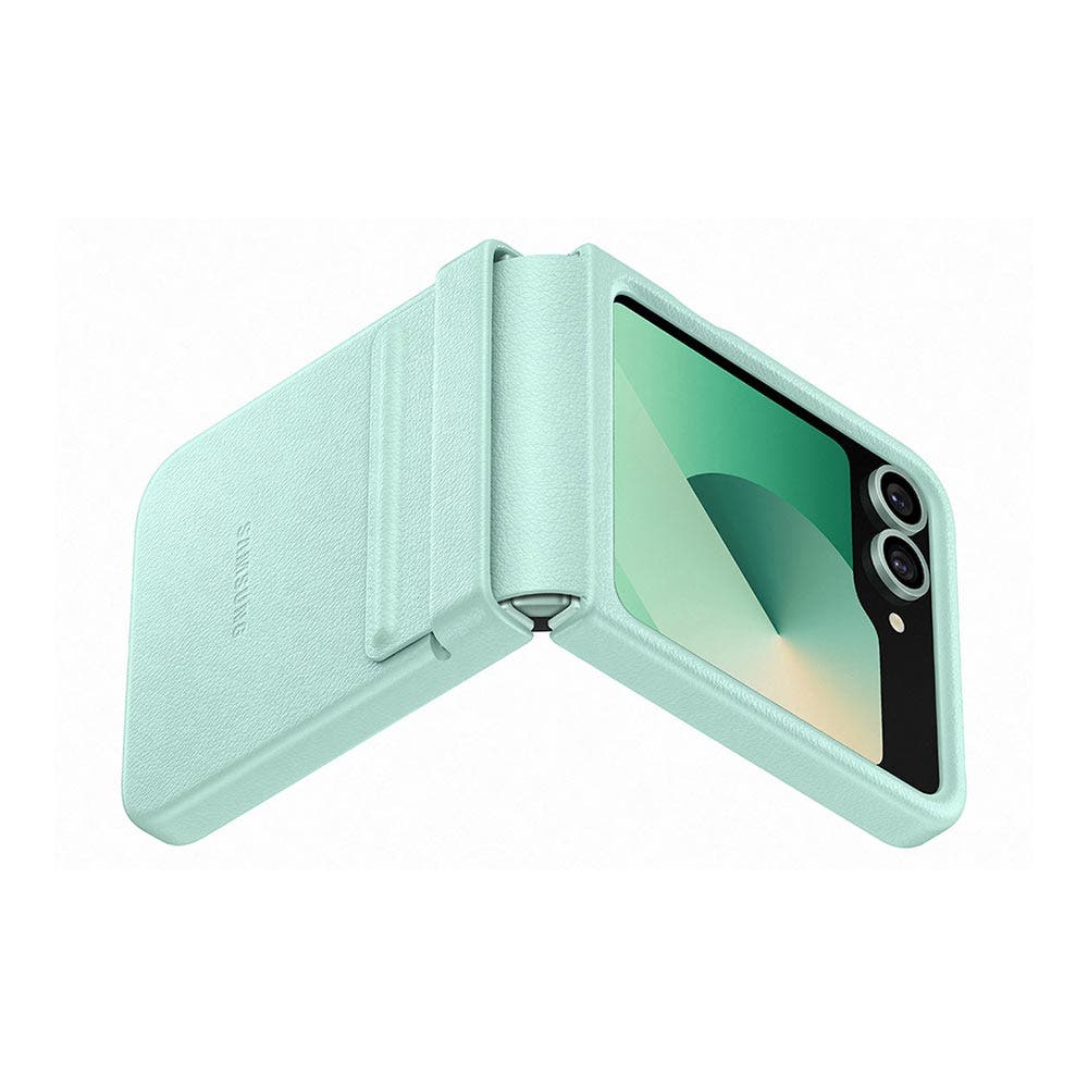 Samsung Vegan Leather Case for Galaxy Z Flip6 - Mint