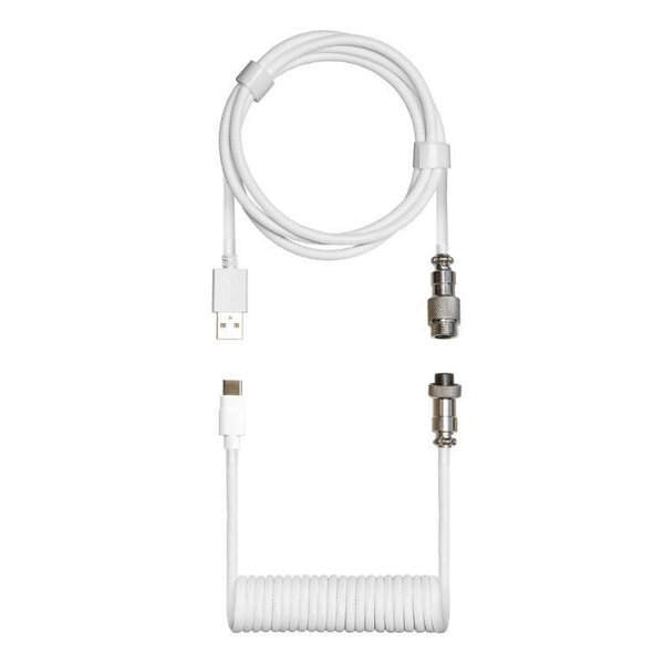 Cooler Master Coiled Custom Keyboard Cable - Snow White