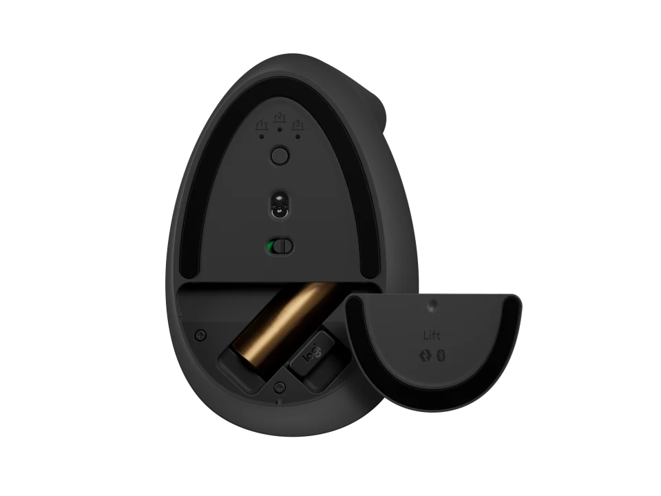 Logitech Lift Vertical Ergonomic Gaming Mouse R/H - Graphite