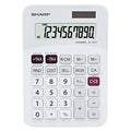 Sharp (EL-331FB) 10-digit Mini Desk Calculator - White