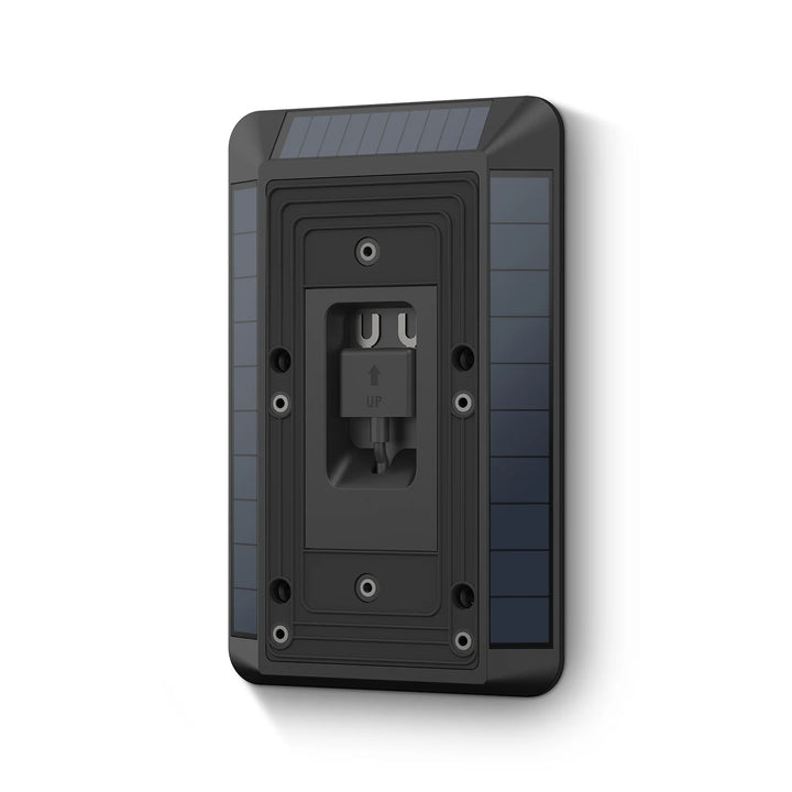 Ring Mountable Solar Charger for Ring Video Doorbell 3 and Video Doorbell 4 - Black