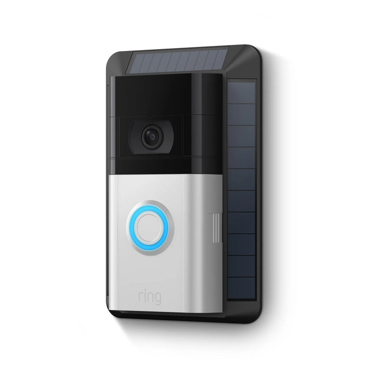 Ring Mountable Solar Charger for Ring Video Doorbell 3 and Video Doorbell 4 - Black